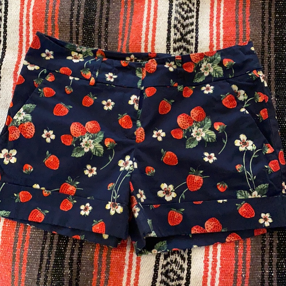 Strawberry Print Shorts